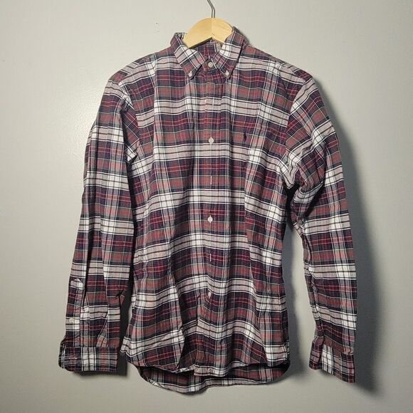 Ralph✨Lauren Polo button down shirt Blue Label 100% cotton plaid - Picture 2 of 7